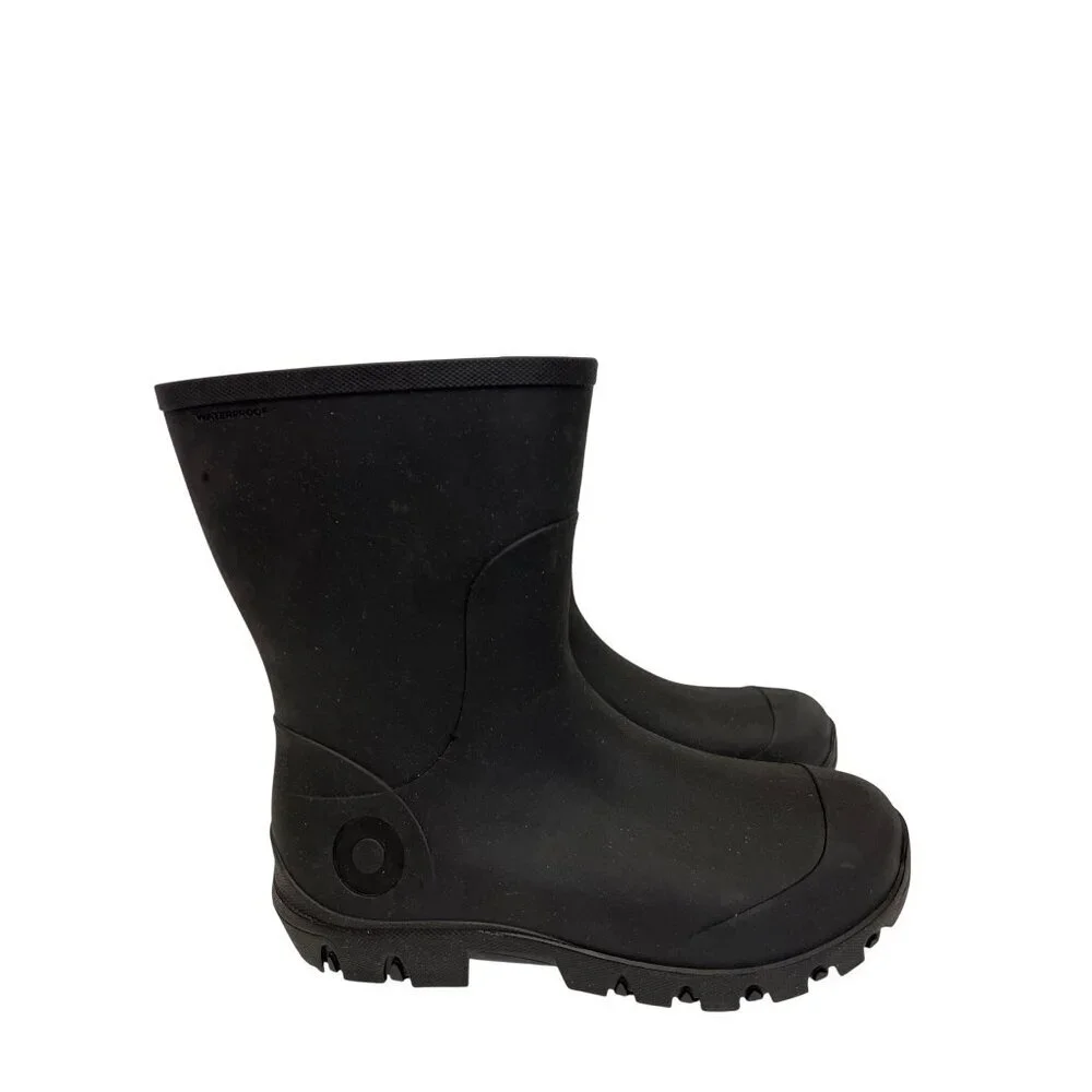 BOGS Essential Mid Youth 6 Boots Black Rain Outdoor Waterproof Lightweight NEW